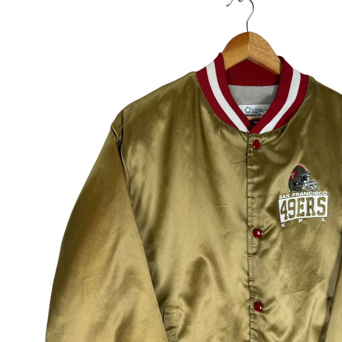 Chalk Line ⚡️SAN FRANCISCO 49ERS NFL VARSITY JACKET Size US L / EU 52-54 / 3 - 6 Thumbnail