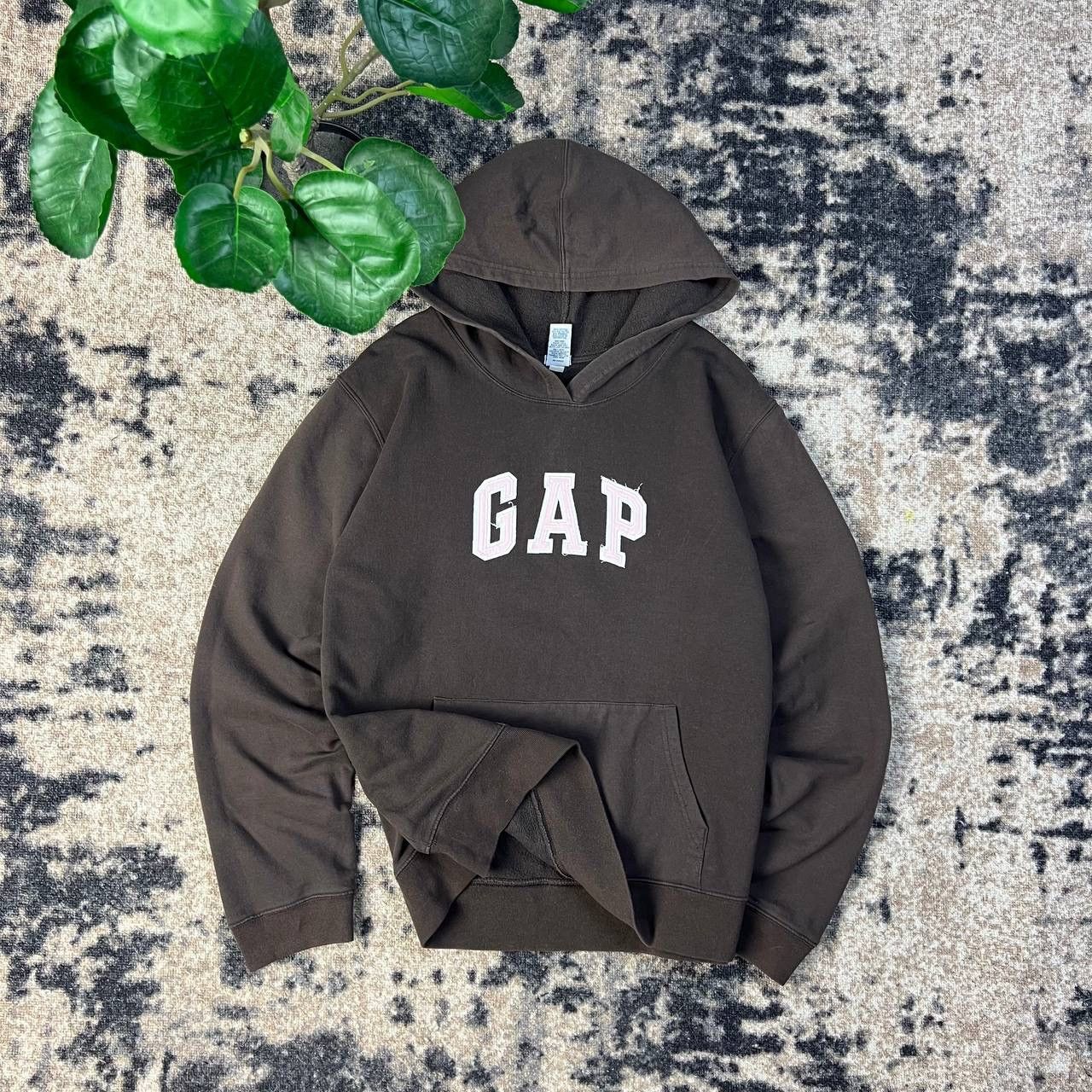 Gap Gap Vintage Y2K Big Embroidered Logo Brown Hoodie Size XXL / US 16-18 / IT 52-54 - 1 Thumbnail