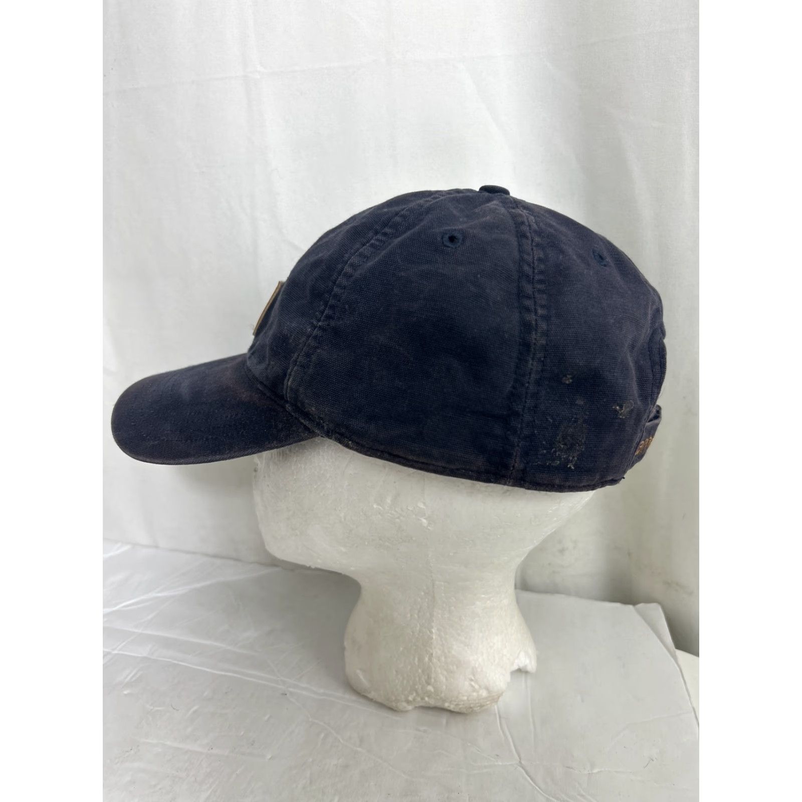 Carhartt VINTAGE Carhartt Blue Hat Cap Baseball Adjustable Cotton Canvas Strap Patch Logo Ballcap Men Size ONE SIZE - 6 Thumbnail