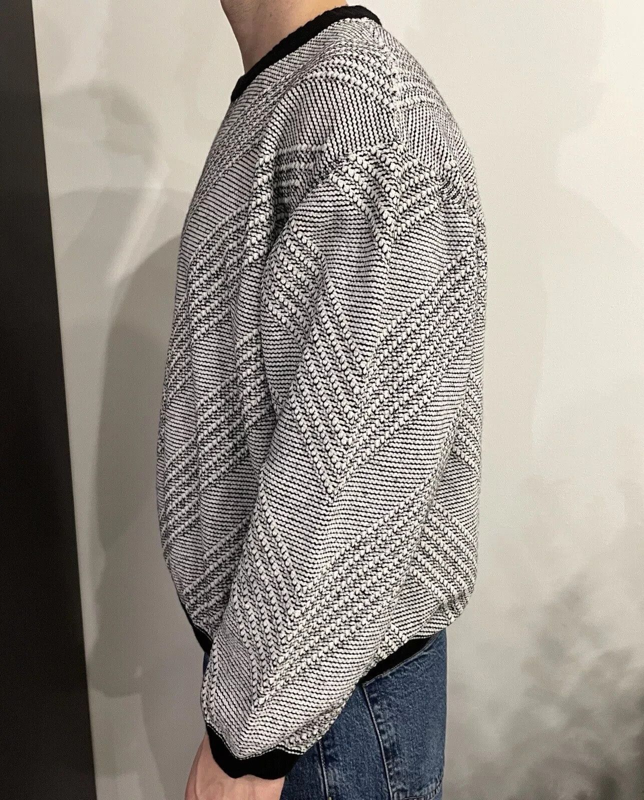 Cortigiani Cortigiani Wool Sweater Mens Gray Pullover Knit size IT-54 Size US M / EU 48-50 / 2 - 3 Thumbnail