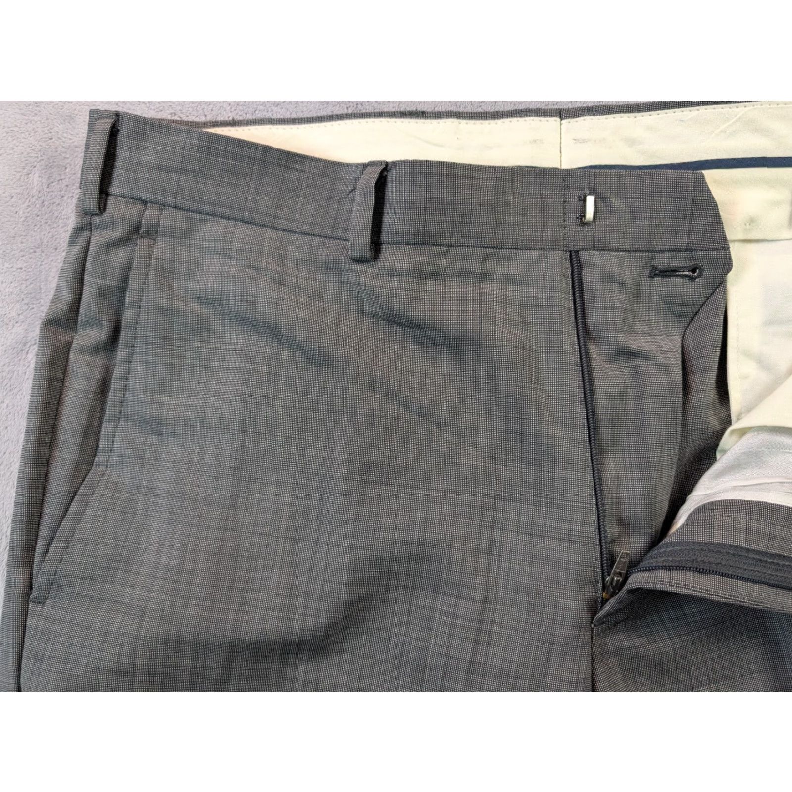 Brooks Brothers Brooks Brothers Fitzgerald Pants 34x29 Gray Wool Barberis Canonico Italy READ! Pants Mens 34 Gray Wool Herringbone Ballet? Size US 34 / EU 50 - 3 Thumbnail