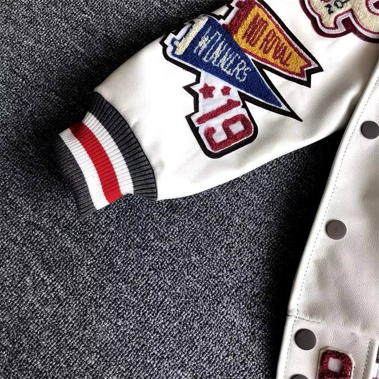 Japanese Brand × Vintage American retro embroidered baseball jacket Size US L / EU 52-54 / 3 - 7 Thumbnail