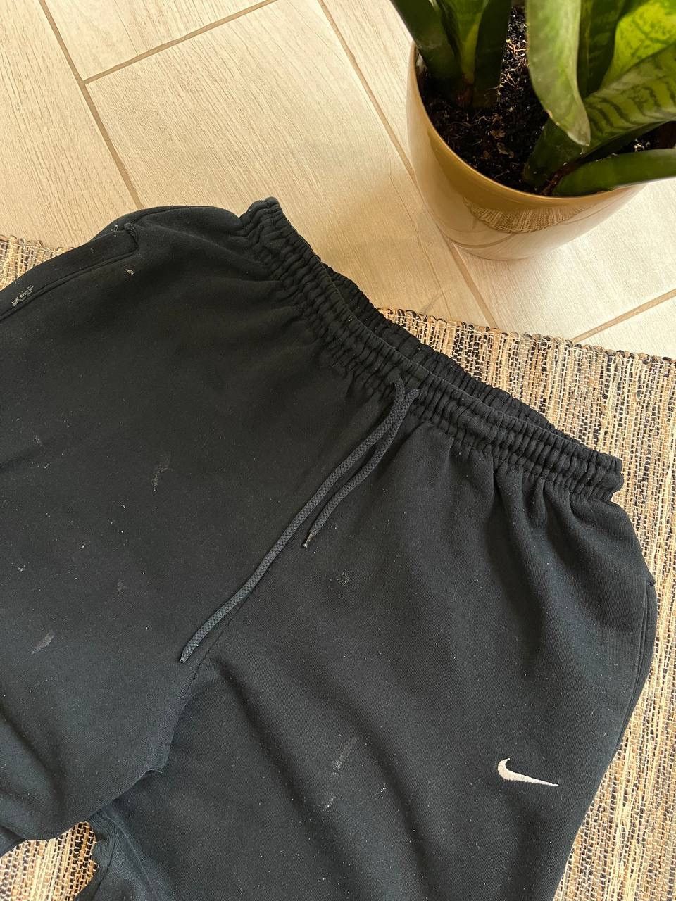 Nike × Vintage Vintage Nike style sweatpants navy faded baggy fleece pants Size US 31 - 3 Thumbnail