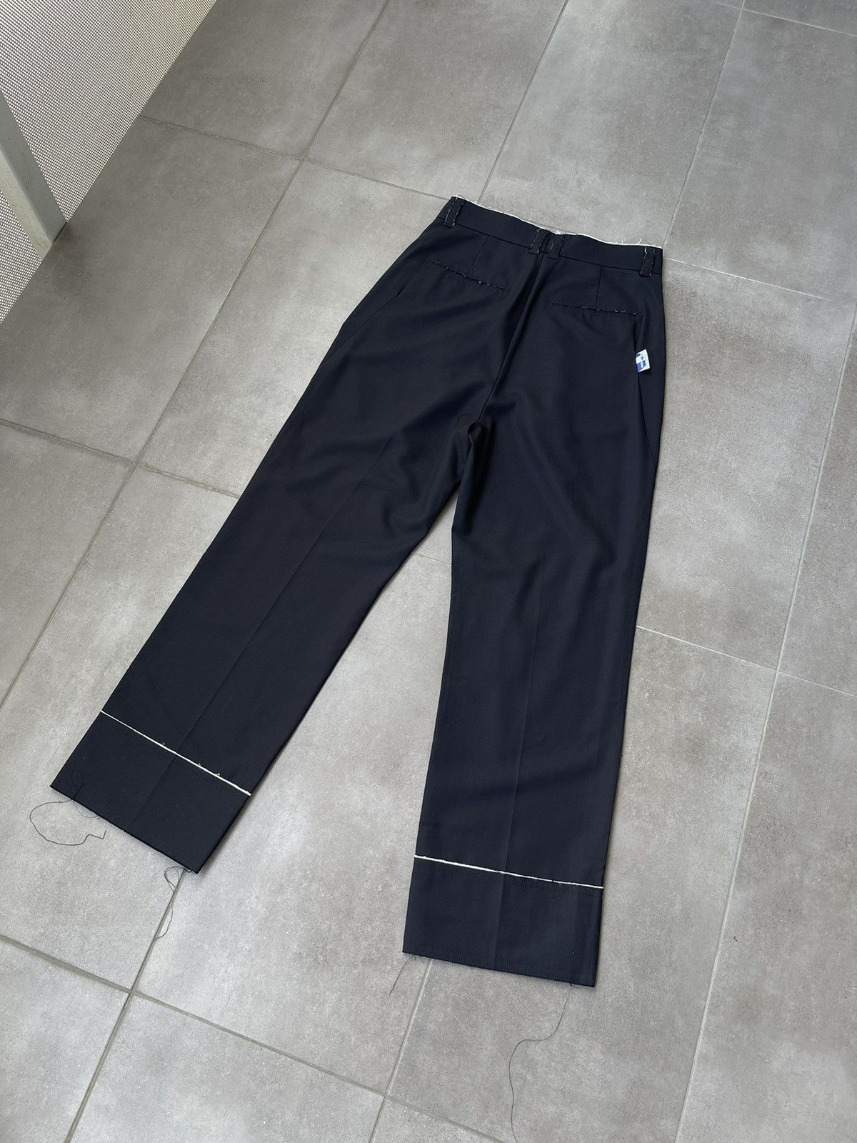 Ader Error !DS! SS22 Adererror Distressed Black Casual Pants Size 30" / US 8 / IT 44 - 12 Thumbnail