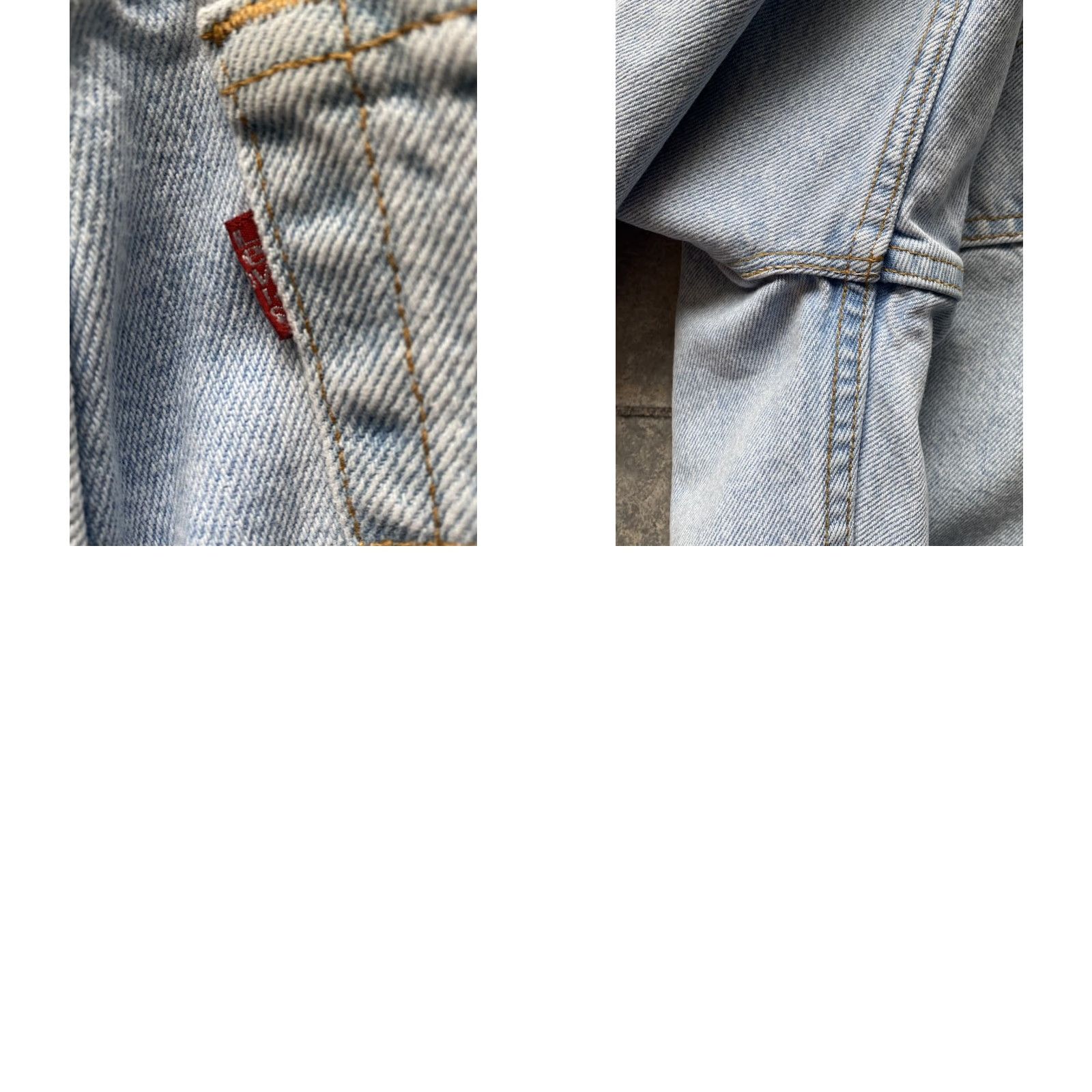 Levi's VINTAGE Levi’s 521 Womens Jeans Tapered Long 12 Light Blue USA 90s Made in USA Womens Size 34" / US 12 / IT 48 - 10 Thumbnail