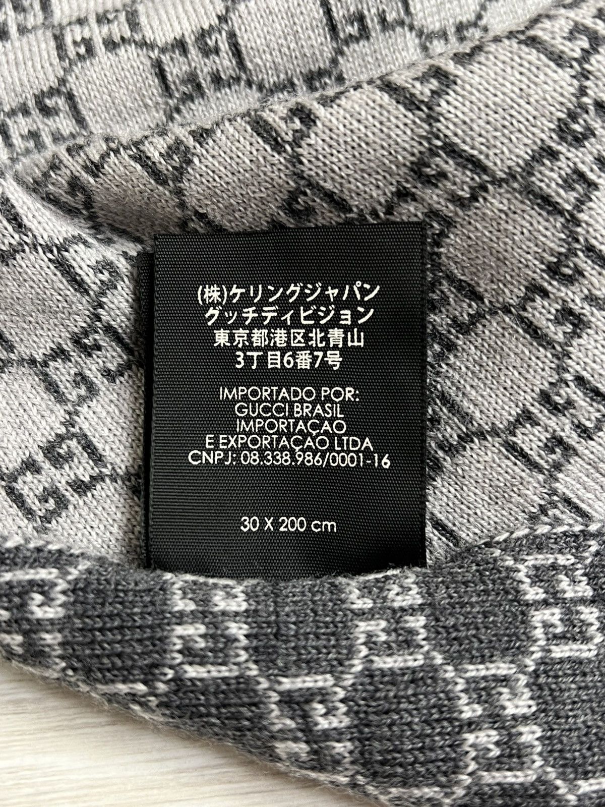 Gucci Gucci GG Jacquard Wool Scarf Size ONE SIZE - 9 Thumbnail