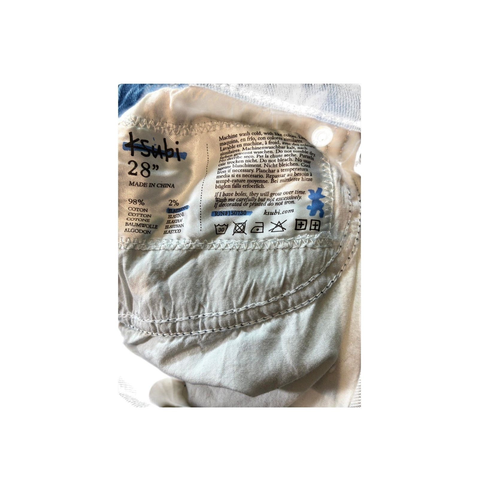 Ksubi Ksubi Plain Ripped Light Wash Jeans Size US 28 / EU 44 - 4 Thumbnail