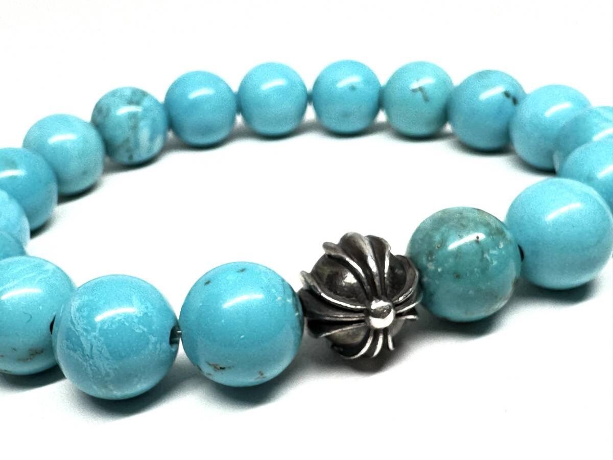 Chrome Hearts Chrome Hearts Turquoise Beaded Bracelet 925 Silver Size ONE SIZE - 5 Thumbnail