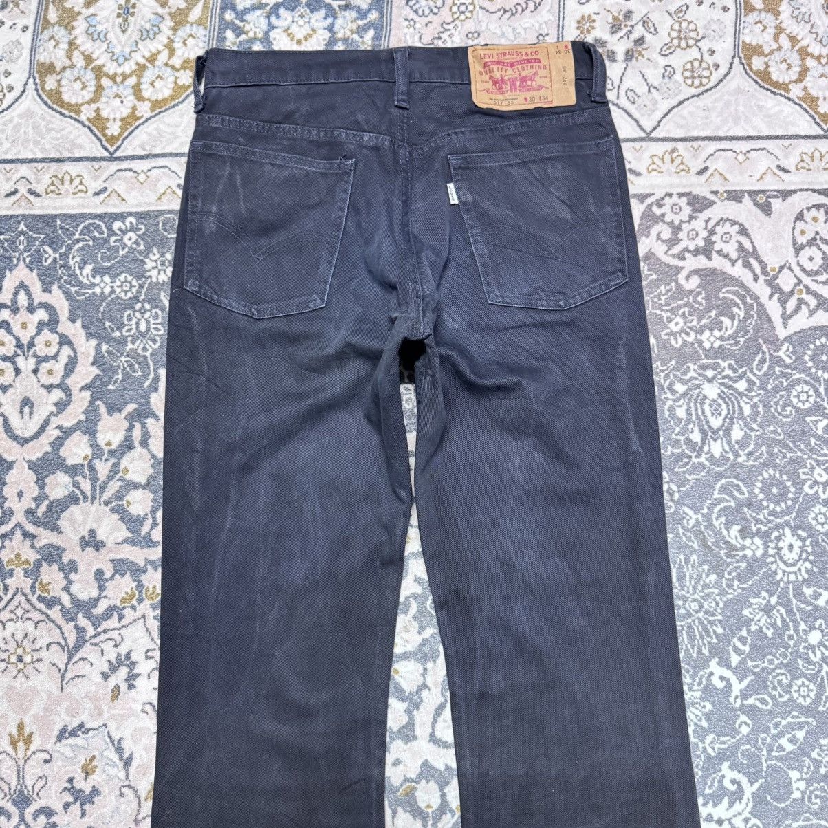 Levi's Vintage Levis 517 Black Denim Flare Jeans Hedi Slimane Size US 30 / EU 46 - 11 Thumbnail