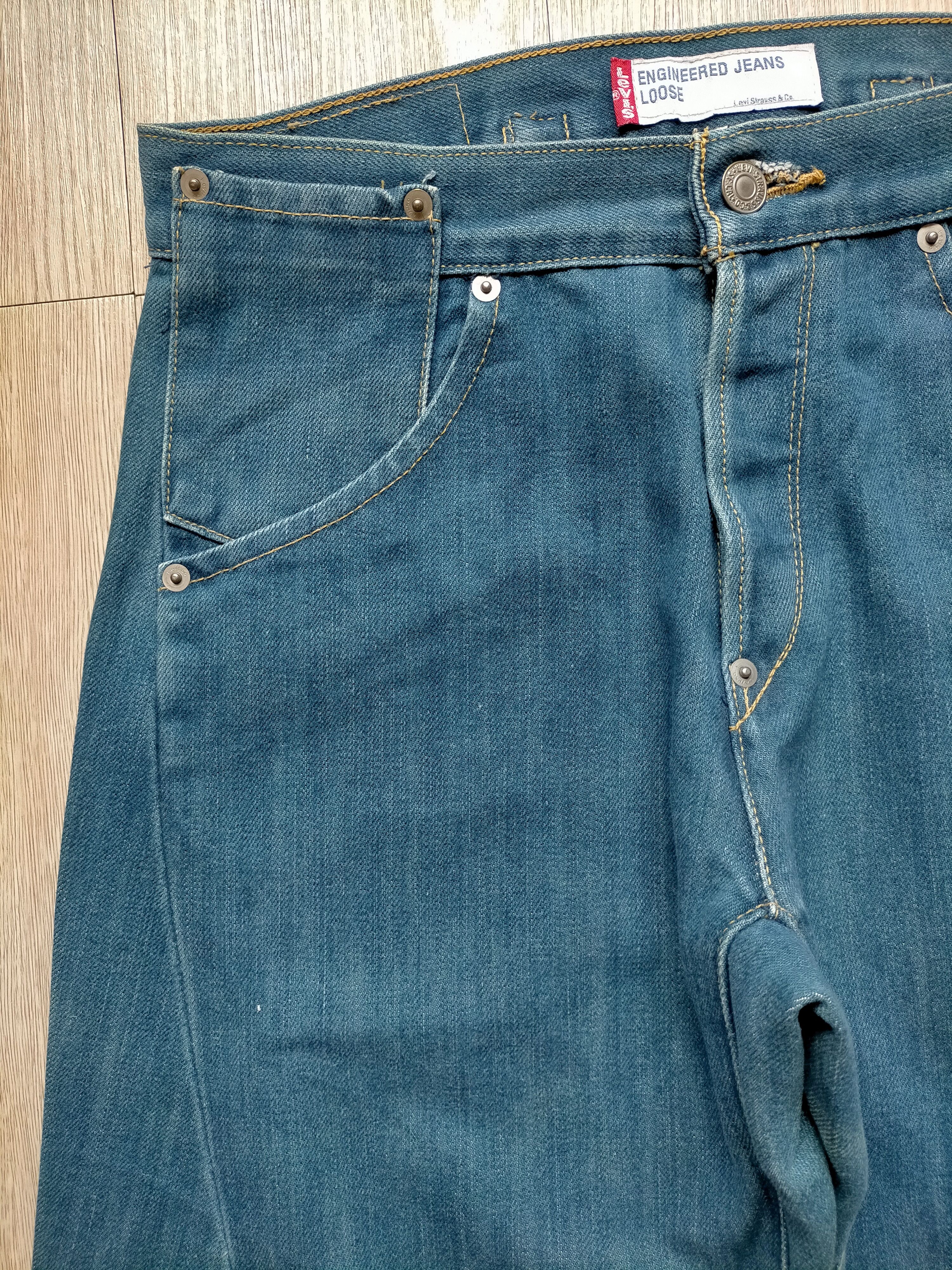 Levi's Vintage 90s Levis Engineering Loose Single Pocket Jeans Size US 29 - 8 Thumbnail
