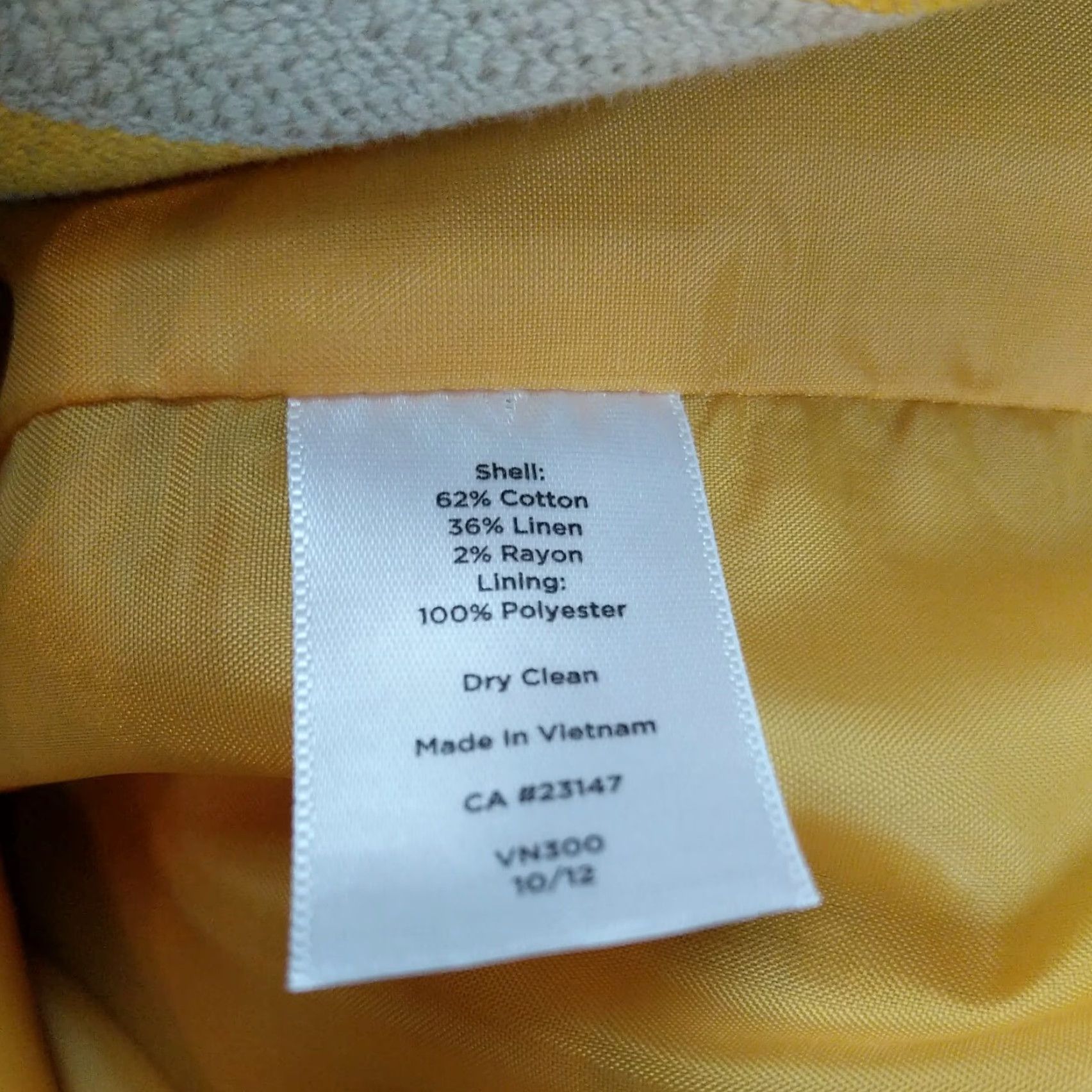 Talbots Talbots Blazer Jacket Women 12 Yellow Striped Linen Blend Double-Breasted Suit Jacket Mens/Womens Size XL / US 12-14 / IT 48-50 - 8 Thumbnail
