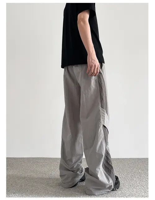 Japanese Brand Midori x Kanno Gray Baggy Striped Sweatpants Size US 32 / EU 48 - 5 Thumbnail