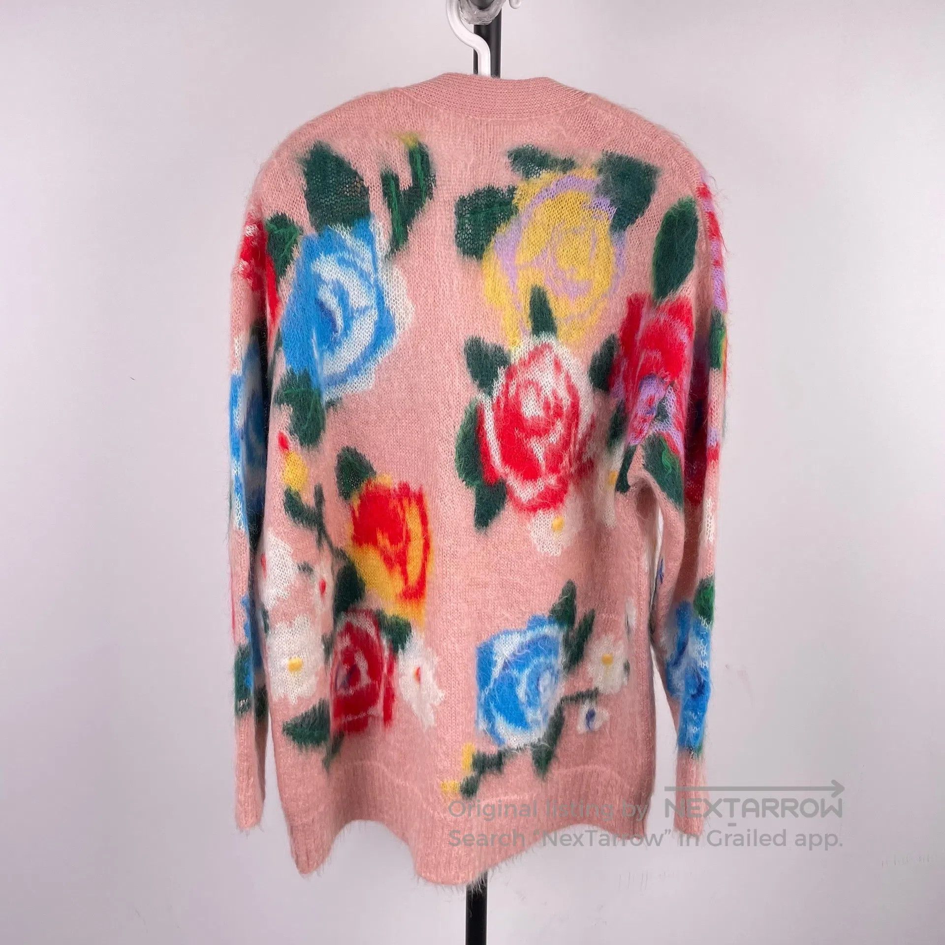 Miu Miu Miu Miu Rose mohair pink knit cardigan size 36| Size XS / US 0-2 / IT 36-38 - 2 Thumbnail