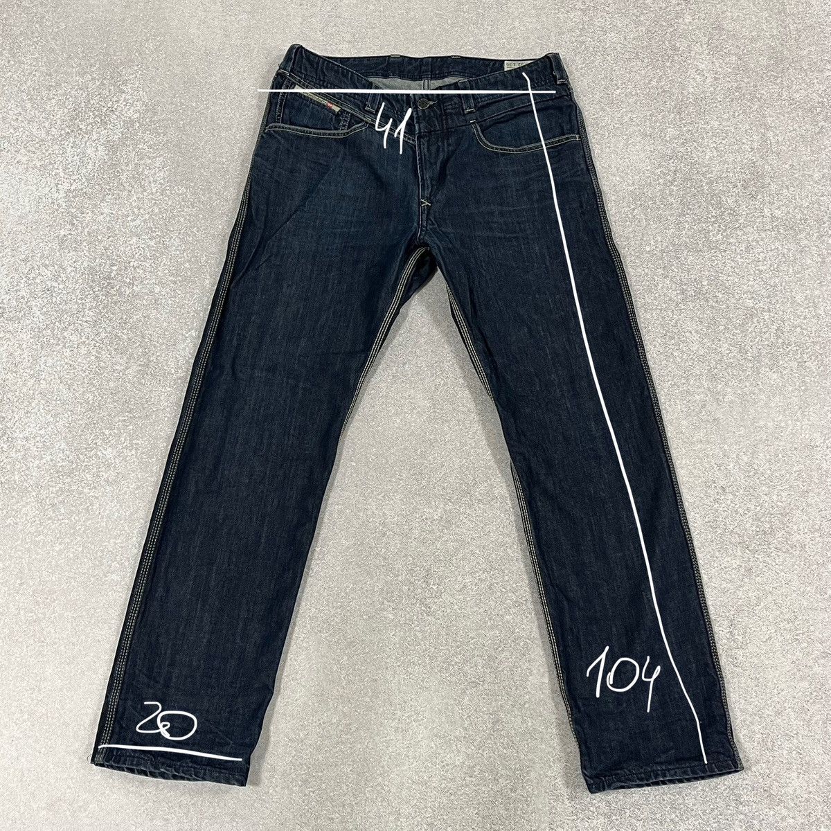 Diesel Diesel Fraceex Denim jeans Dark wash straight regular leg Size US 32 / EU 48 - 2 Thumbnail