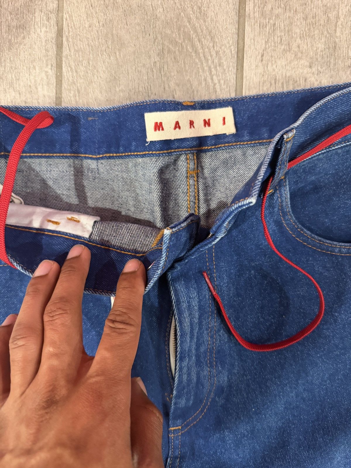 Marni Marni mid-rise Wide leg jeans Size US 32 / EU 48 - 2 Thumbnail