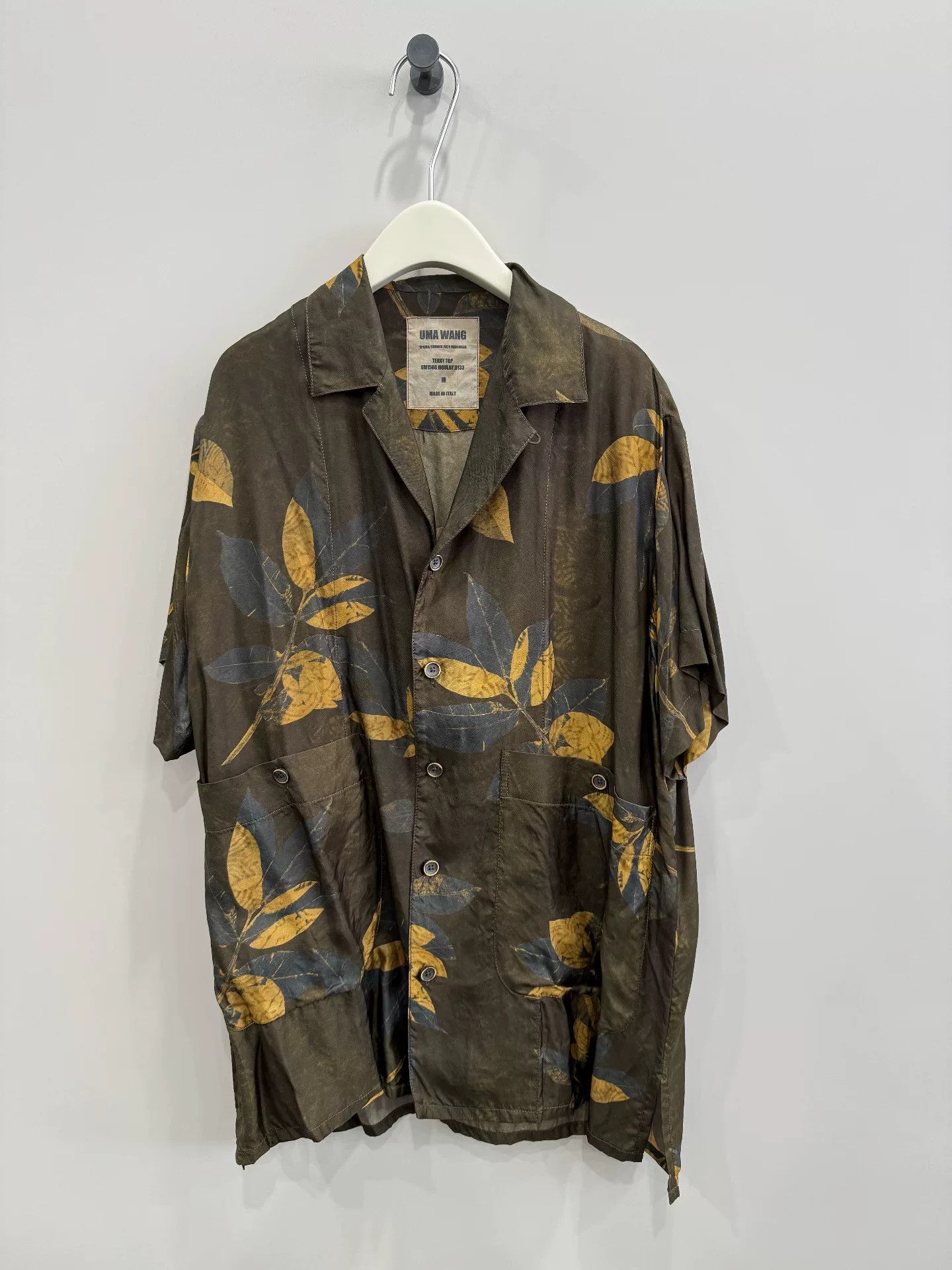 Uma Wang UMA WANG Leaf Cupro Shirt M Size M / US 6-8 / IT 42-44 - 1 Thumbnail