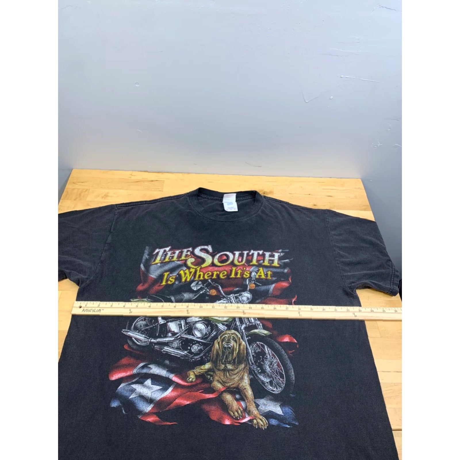 Vintage VINTAGE Tennessee River Shirt XL Black Mens T-Shirt Short Sleeve 11888 Biker Dog Size US XL / EU 56 / 4 - 5 Thumbnail