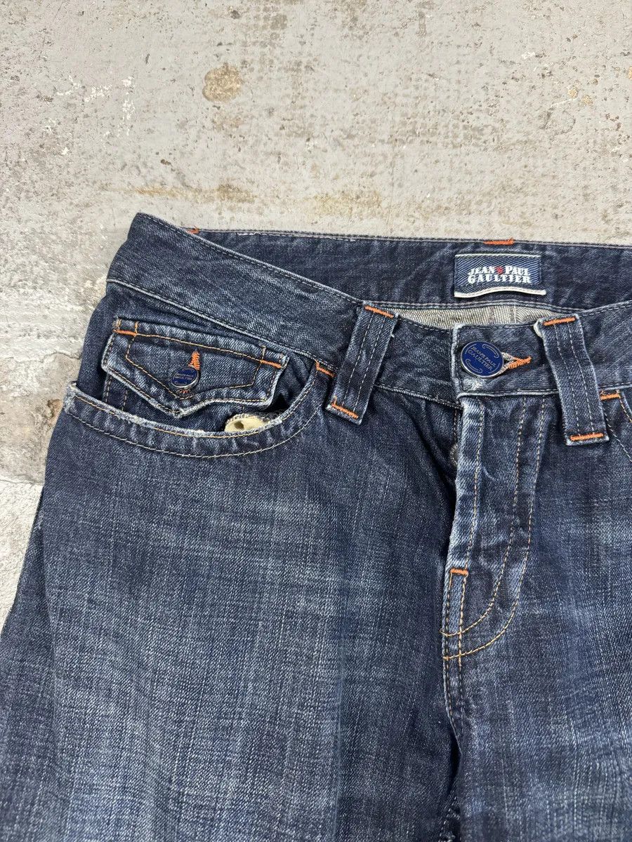 Jean Paul Gaultier 2000s Jean Paul Gaultier Washed Denim Jeans Size US 30 / EU 46 - 6 Thumbnail