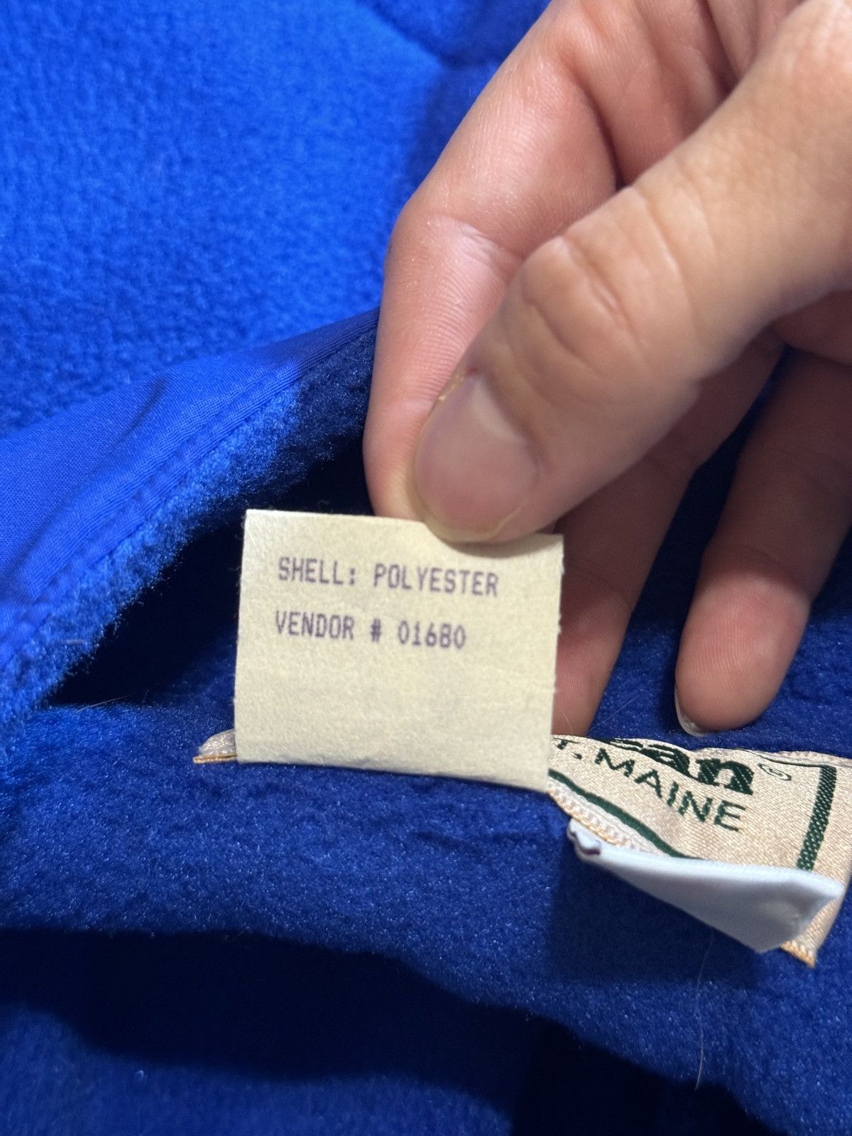 L.L. Bean × Vintage Vintage 90s L.L Bean Blue Fleece Ski Snow Jogger Sweatpants Size US 30 / EU 46 - 3 Thumbnail