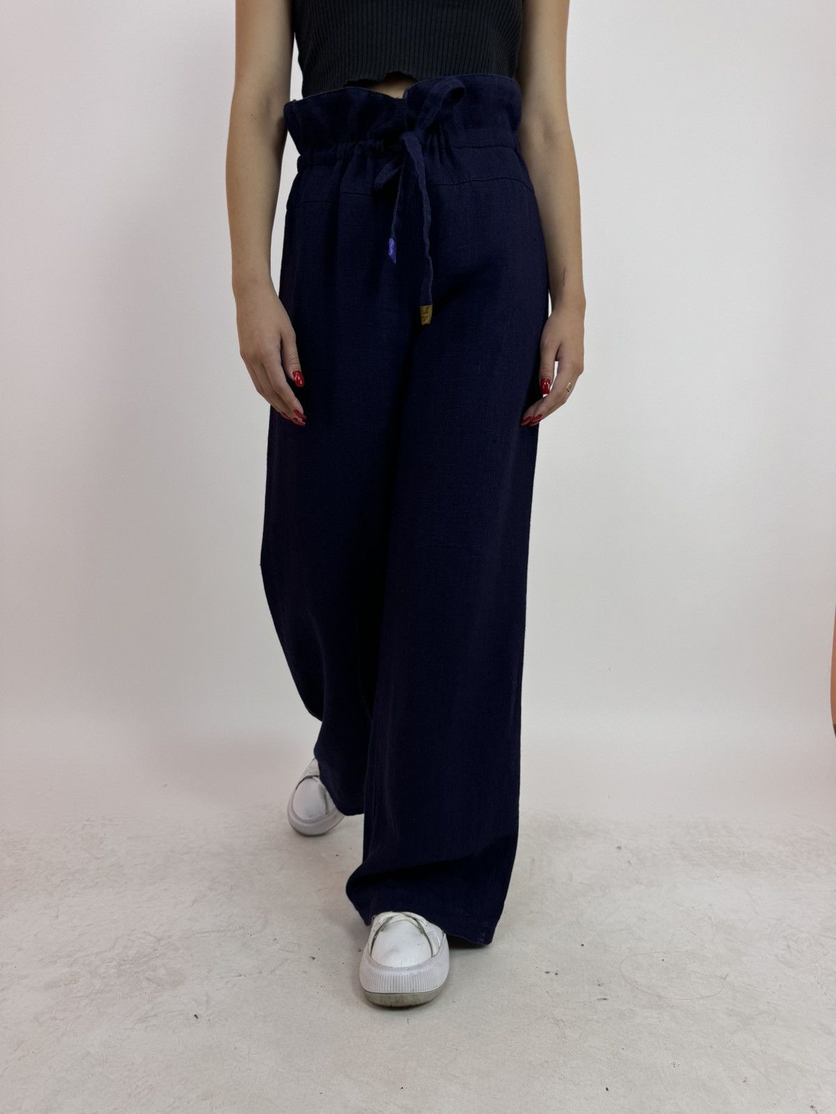 Designer × Japanese Brand gudrun sjoden linen trousers pants Womens size S Size 26" / US 2 / IT 38 - 9 Thumbnail