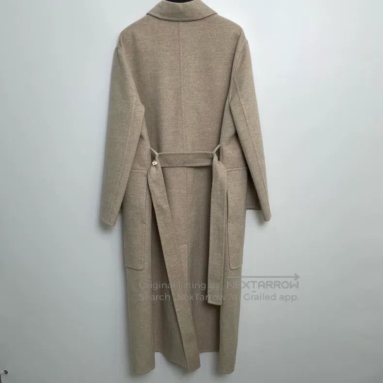 Hermes Hermes Beige Single-breasted Notched Collar Coat Size XXS / US 00 / IT 34 - 3 Thumbnail