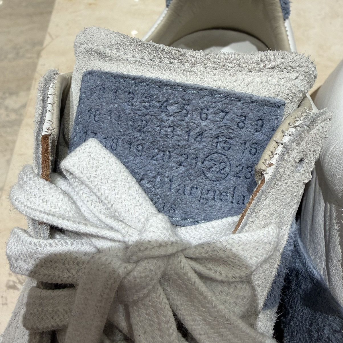 Maison Margiela NWT Distressed Replica Women’s Sneaker - Blue/White - 37.5 Size US 7.5 / IT 37.5 - 6 Thumbnail