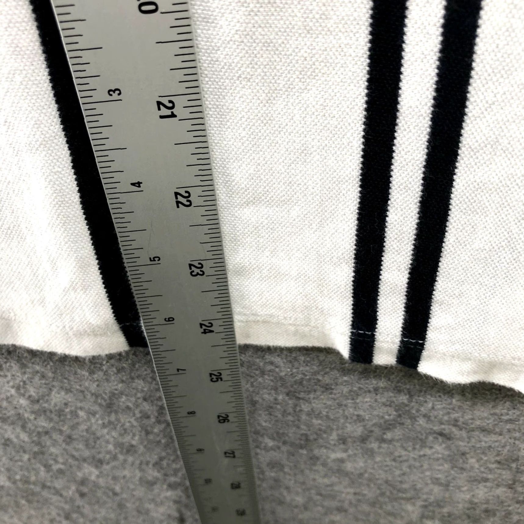 Topman Topman T Shirt Mens XXS White Black Stripe Short Sleeve Crewneck Cotton Size US XXS / EU 40 - 6 Thumbnail