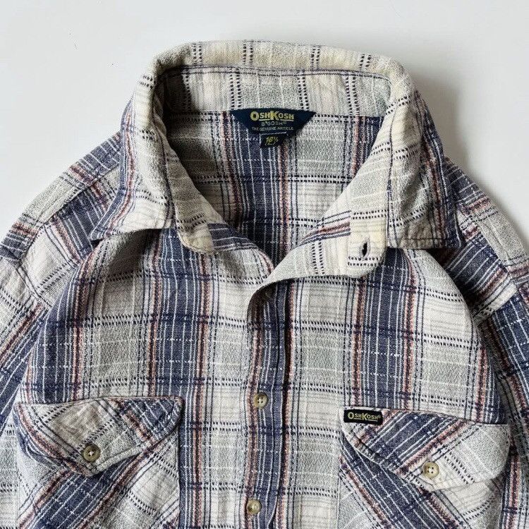 Japanese Brand × Oshkosh × Vintage Oshkosh bgosh japan workwear flannel shirt Size US L / EU 52-54 / 3 - 3 Thumbnail
