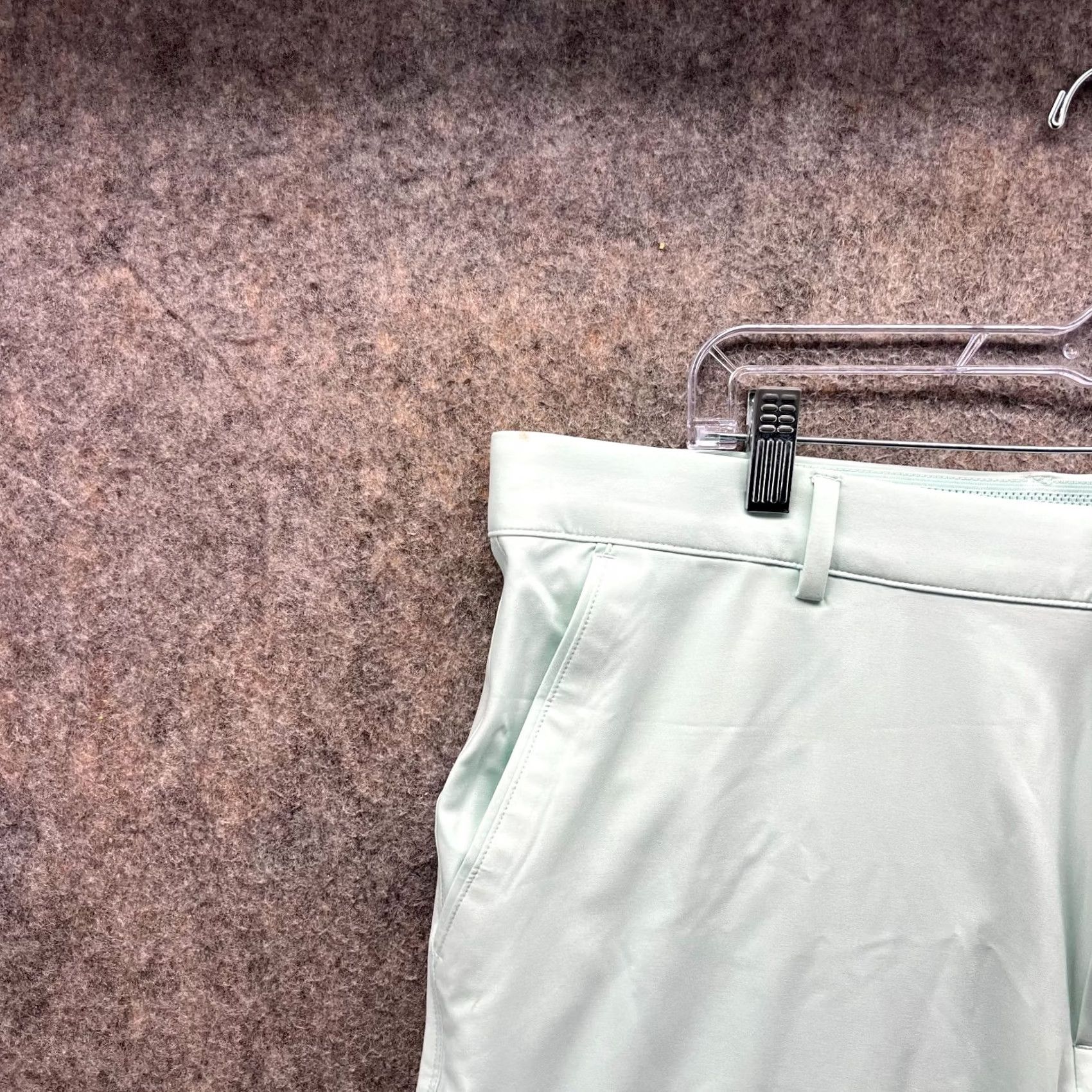 Vintage Greg Norman Shorts Mens 38 Mint Green Lightweight Stretch Polyester Blend Chino Casual Summer Size US 38 / EU 54 - 4 Thumbnail