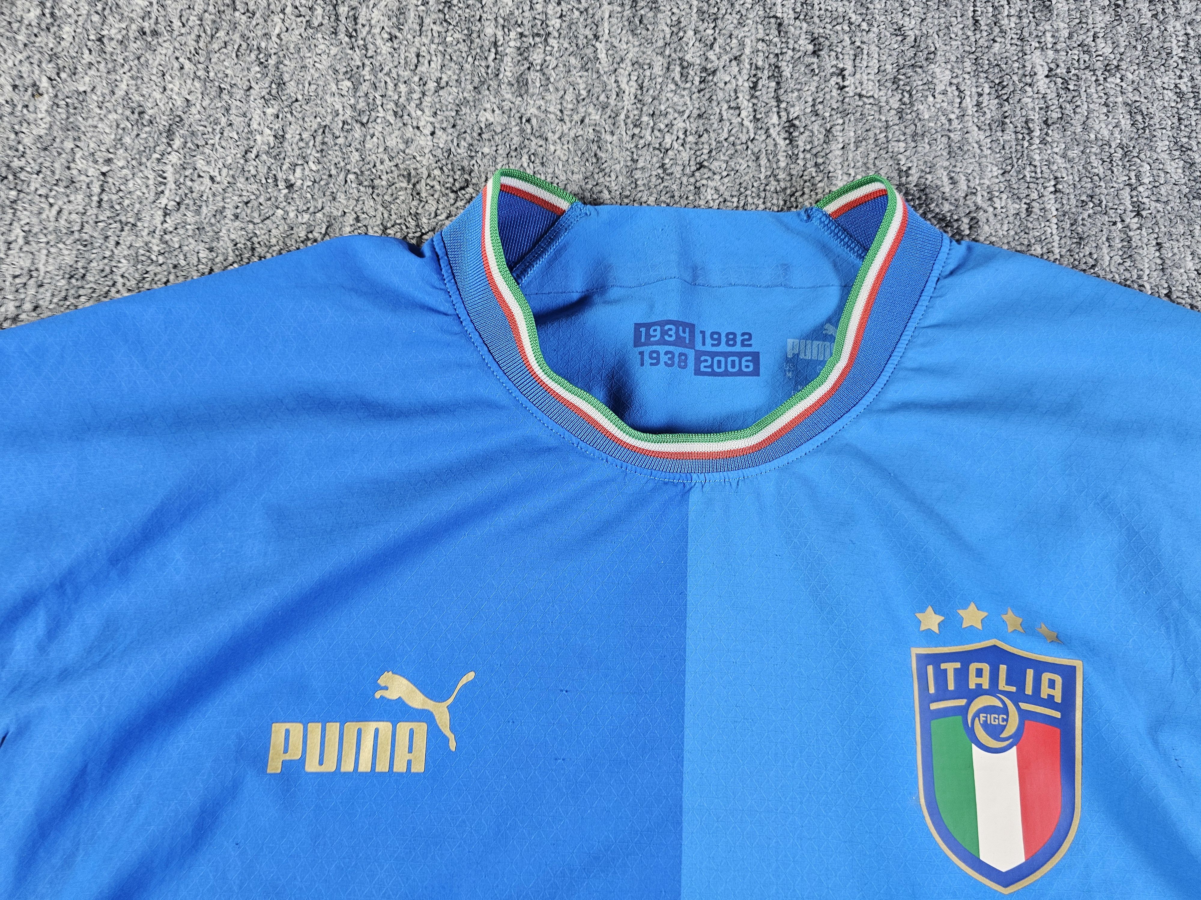 Puma Puma Italy Home Jersey Men L 2022 2023 Blue Gold Azzurri Size US L / EU 52-54 / 3 - 7 Thumbnail