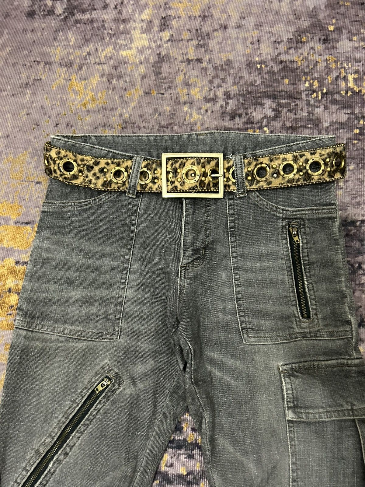 Tete Homme Japanese Bondage Cargo Flare Jeans Size US 30 / EU 46 - 10 Thumbnail