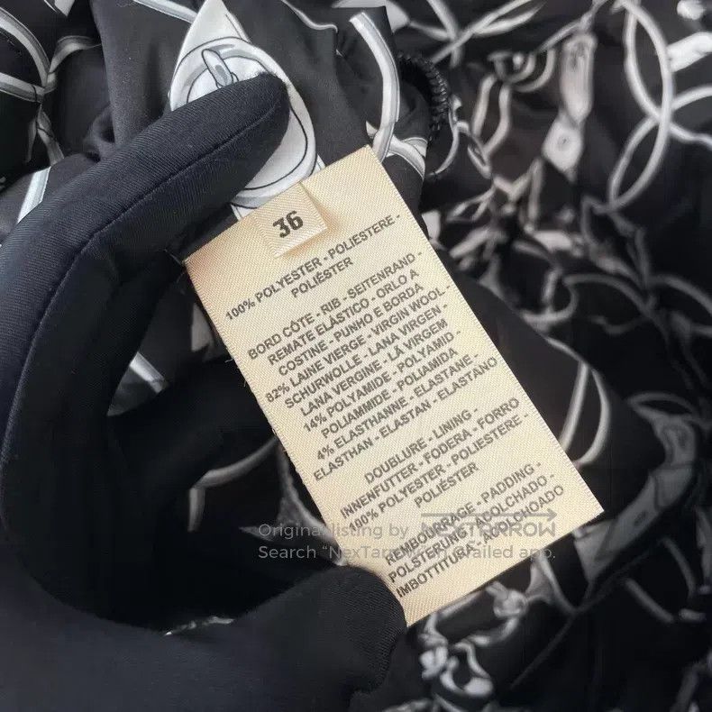 Hermes Hermes Rope Printed Diamond Quilted Two-Sided Wearable Dow Size XS / US 0-2 / IT 36-38 - 6 Thumbnail