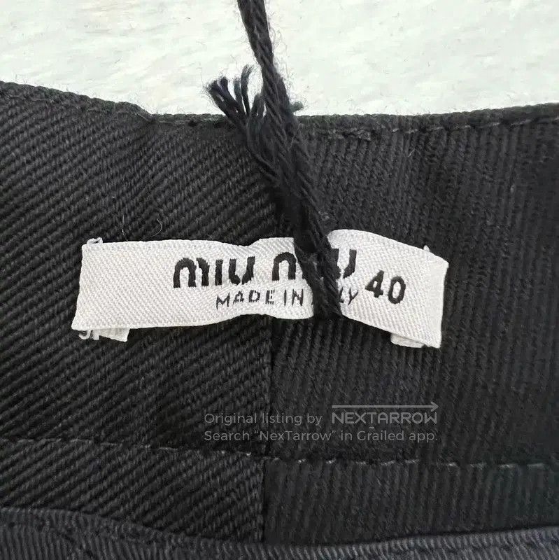 Miu Miu Miu Miu Summer Black Cotton Women's Shorts . Size 28" / US 6 / IT 42 - 3 Thumbnail