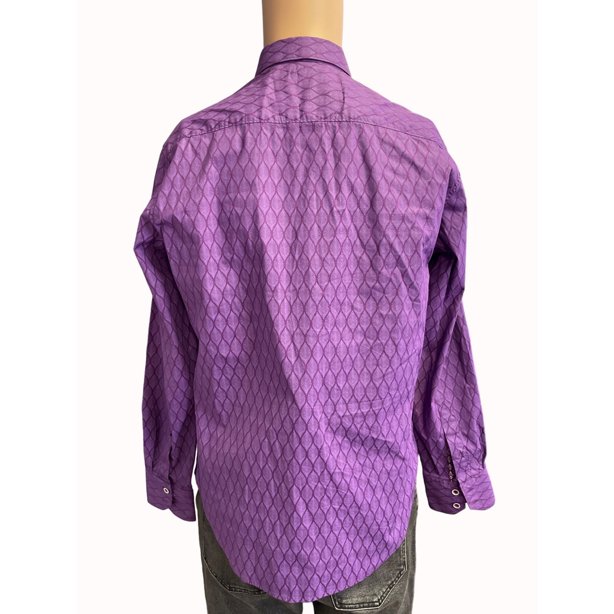 Robert Graham Robert Graham Men's Purple geometric Button Down Shirt Size Size US S / EU 44-46 / 1 - 3 Thumbnail
