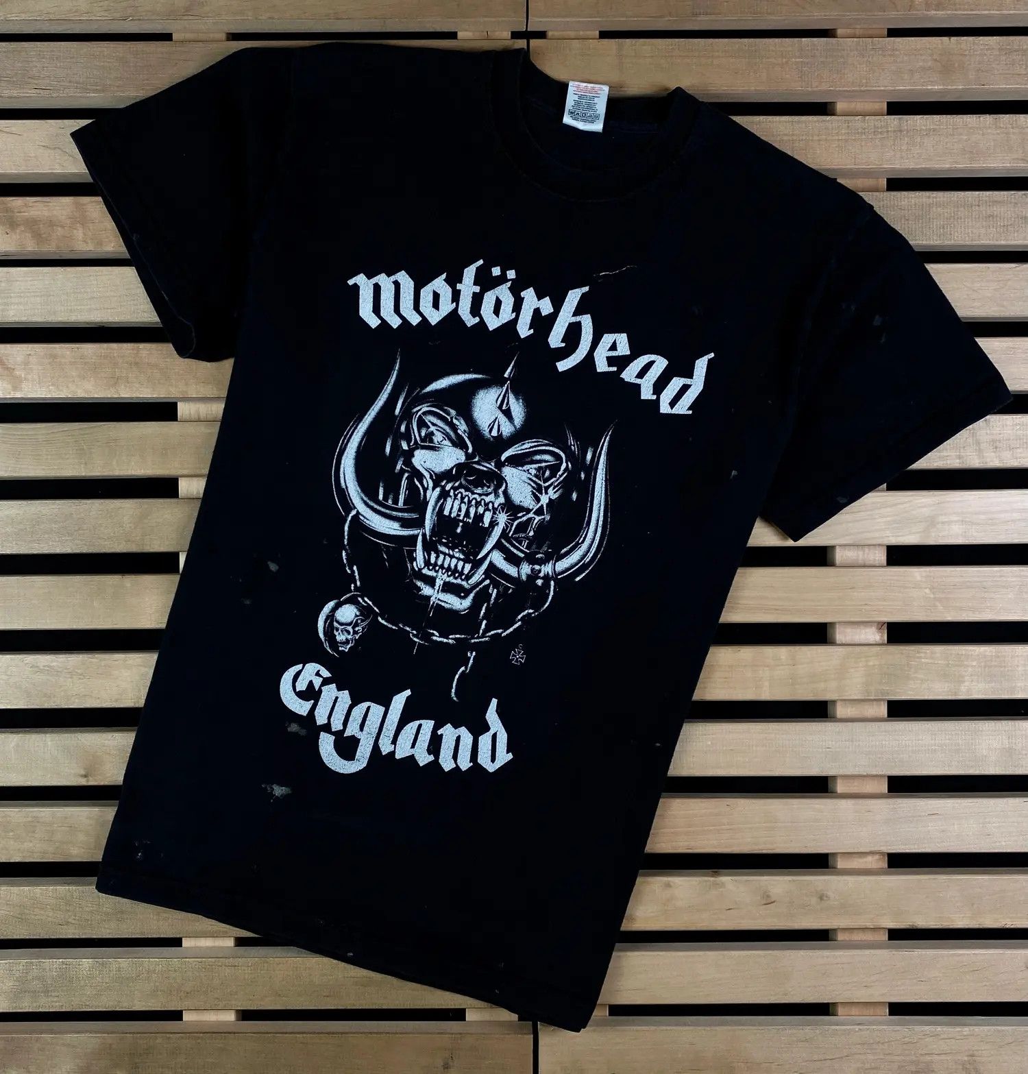 Band Tees × Vintage Mens Vintage T Shirt Motorhead England Size M Size US M / EU 48-50 / 2 - 1 Thumbnail