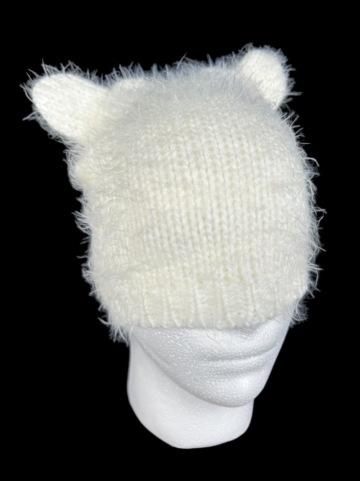 Japanese Brand × Kapital × Vintage Devil Horn Bunny Fur Beanie Hats Rare Japanese Style🎌 !!☠️💀 Size ONE SIZE - 1 Thumbnail