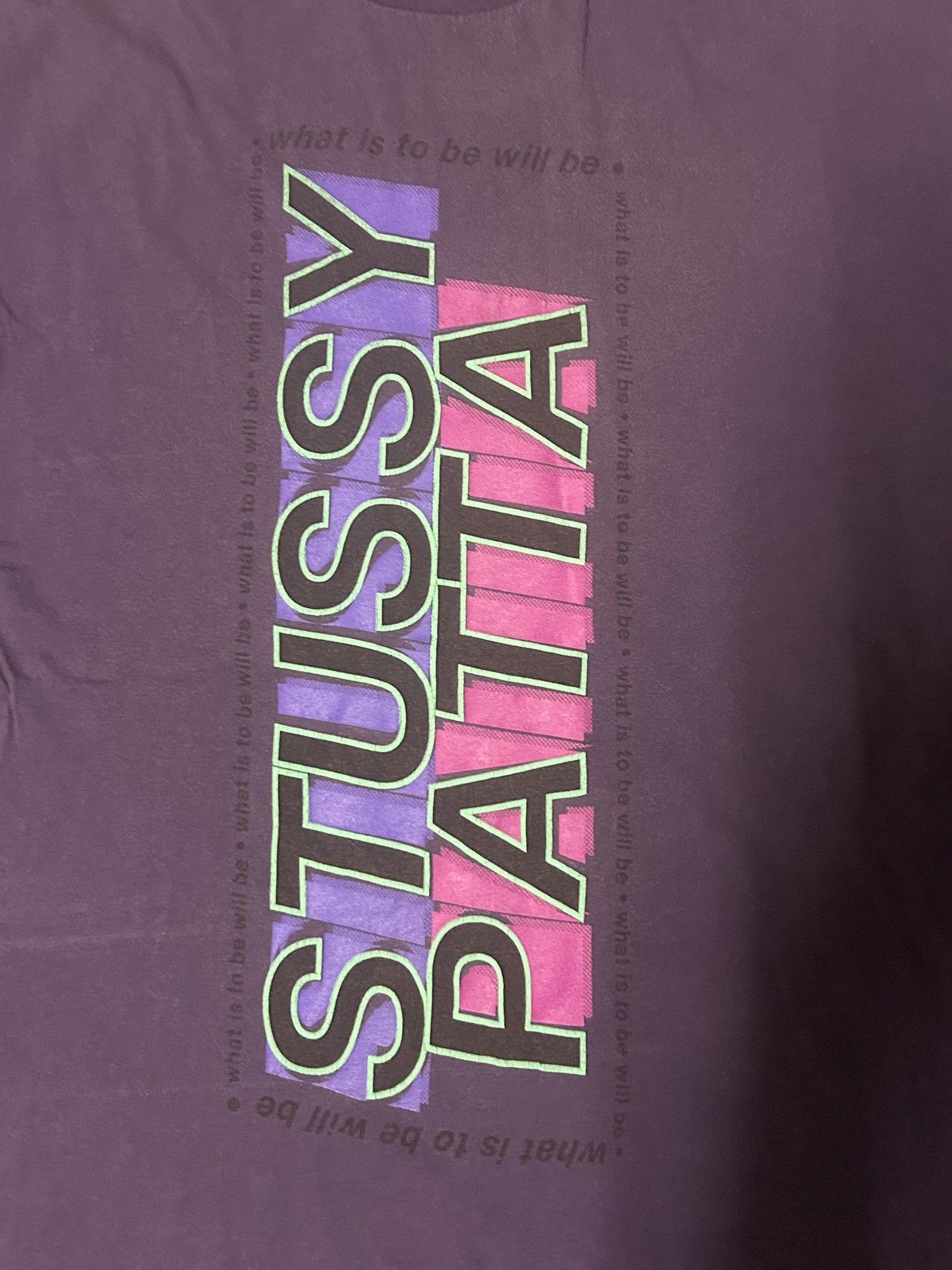 Patta × Stussy Stussy x Patta Rare Collab Graphic Purple Tee - Size L Size US L / EU 52-54 / 3 - 4 Thumbnail