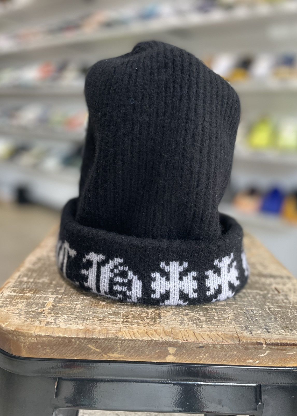 帽子 Chrome Hearts BIG DADDY BEANIE BLACK CHROME HEARTS BIG DADDY CASHMERE BLACK BEANIE