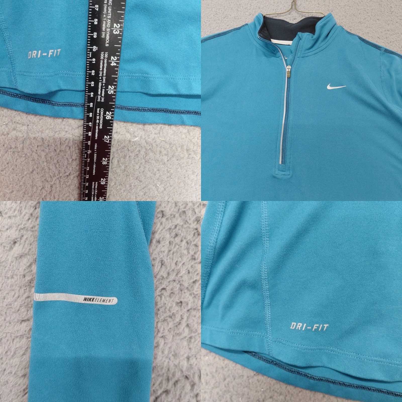 Nike Nike Element Dri-Fit Running Shirt Women's Medium Blue 1/4 Zip Activewear Running Jogging Thumbholes Nike Dri-Fit Element Jacket Mens? Size M / US 6-8 / IT 42-44 - 8 Thumbnail