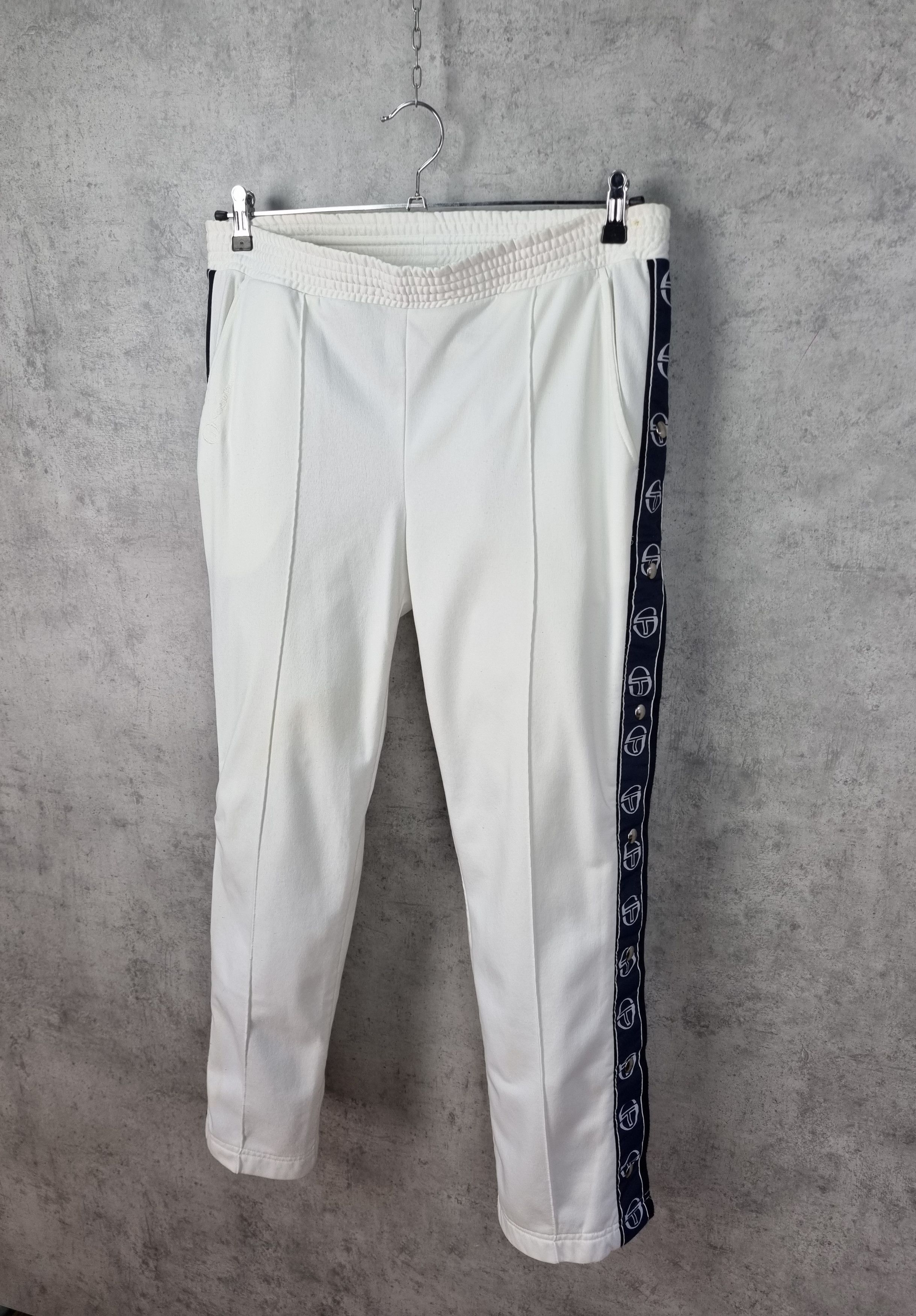 Sergio Tacchini × Vintage Sergio Tacchini Popper Italian Gardenia Tracksuit Pant Size US 36 / EU 52 - 1 Thumbnail
