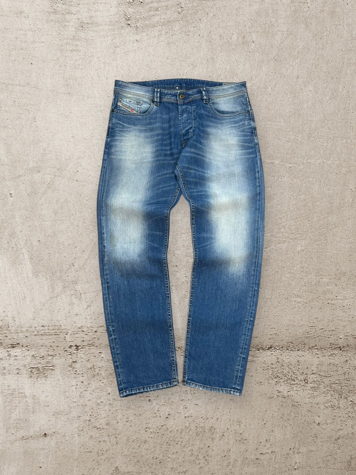 Diesel × Vintage Vintage Diesel Larkee -T 34x32 Faded Blue Jeans Pants 34w Size US 34 / EU 50 - 1 Thumbnail