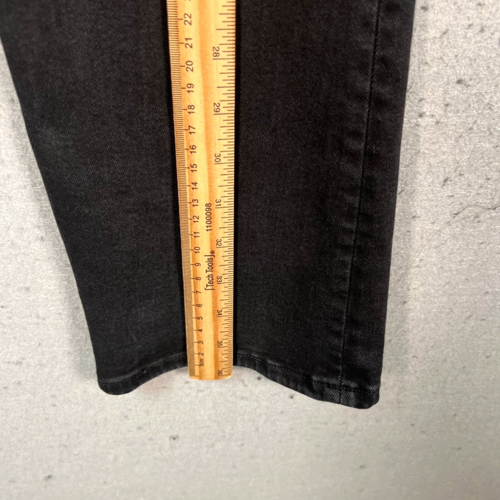 Frame FRAME Jeans Womens Size 2 Black Cotton Blend Denim Pants Straight Stretch 5-Pocket Size 26" / US 2 / IT 38 - 6 Thumbnail