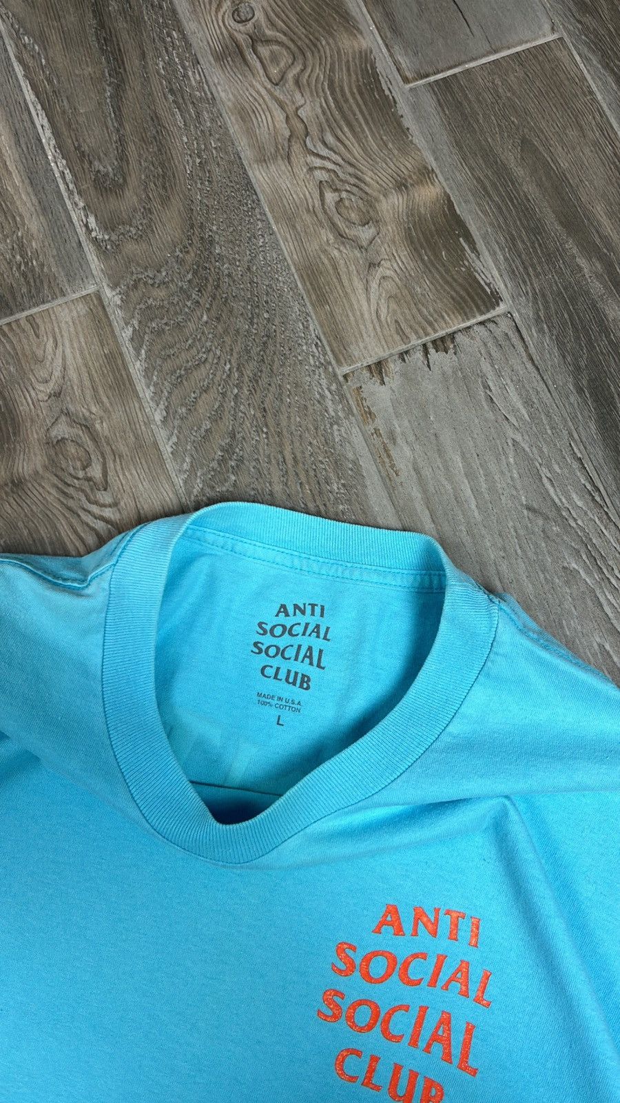 Anti Social Social Club Hype Anti Social Social Club terquise tee Size US L / EU 52-54 / 3 - 3 Thumbnail