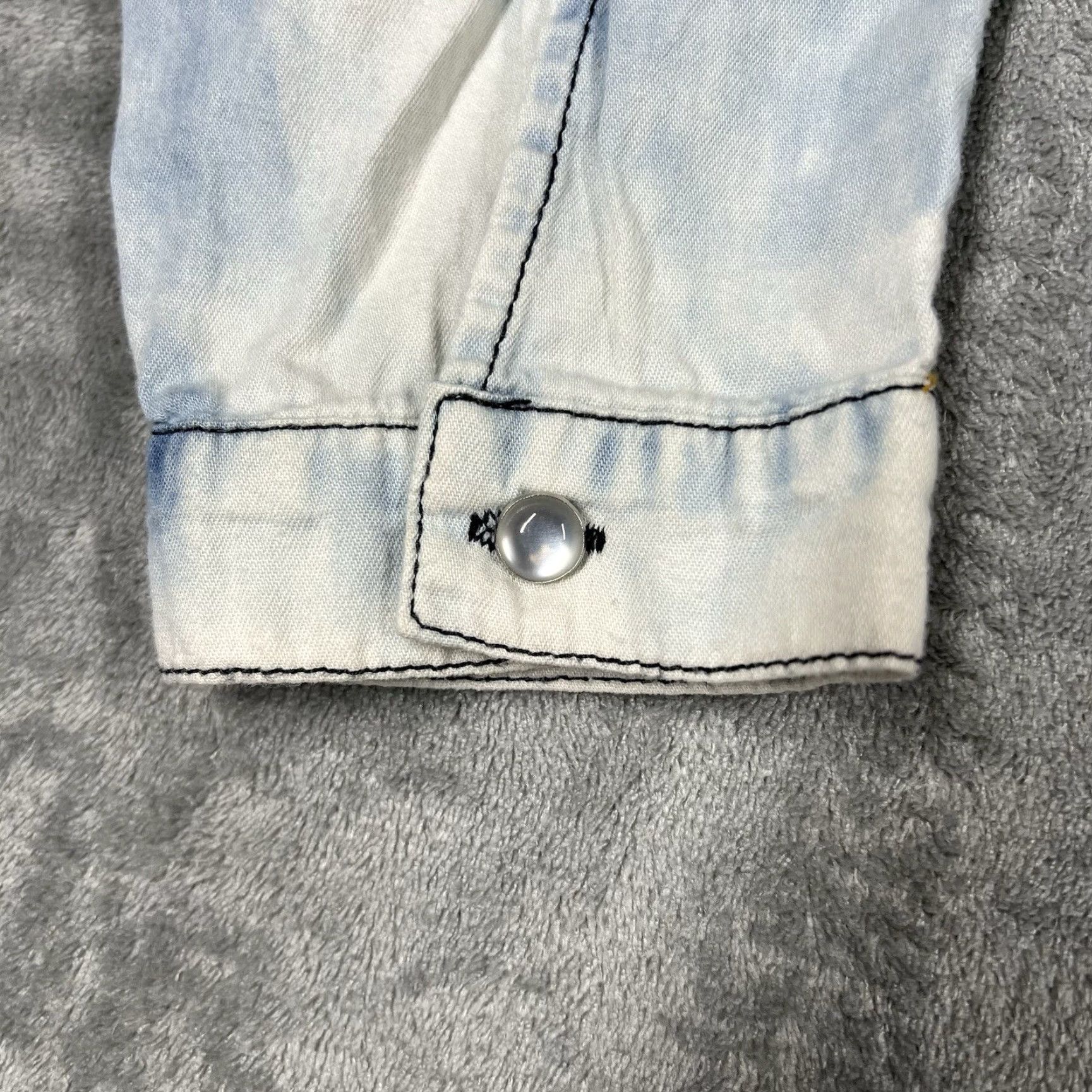 Vintage Toska Shirt Women Medium Long Sleeve Button-Up Blue 100% Cotton Classic/Fitted Sleeve Casual Business Workwear Size M / US 6-8 / IT 42-44 - 4 Thumbnail