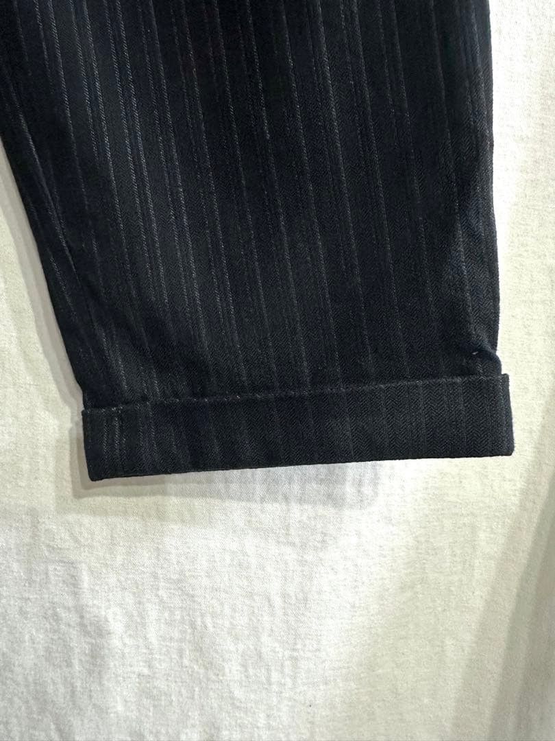 Isamu Katayama Backlash BACKLASH Cotton Wool Stretch Stripe Pants Size US 32 / EU 48 - 3 Thumbnail