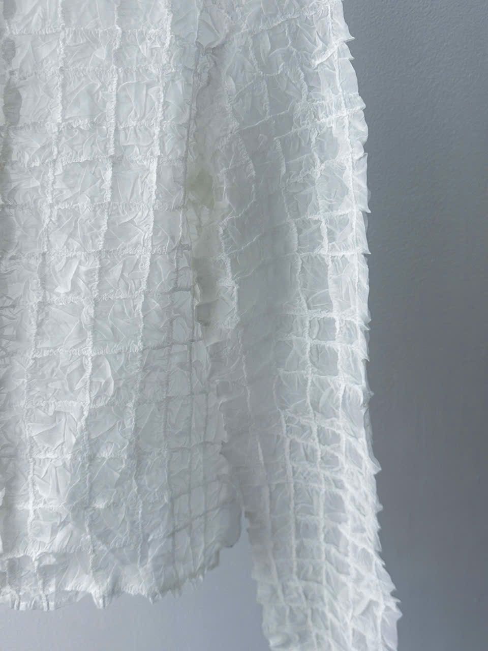 Yoshiyuki Konishi Yoshiki Hishinuma Peplum Pleated Blouse Size S / US 4 / IT 40 - 4 Thumbnail