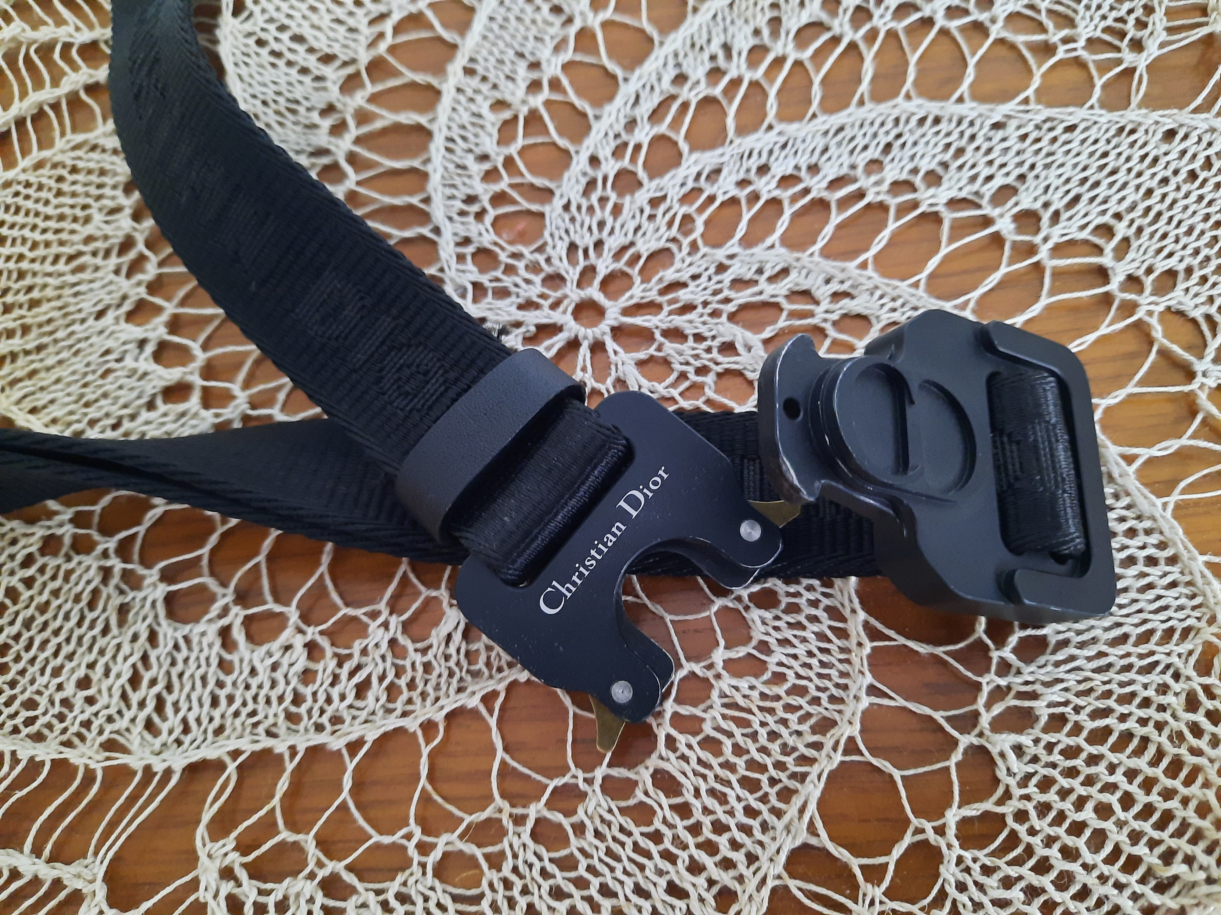 Dior AW07 Dior Homme 'Navigate' Black Leather Double Wrap Belt