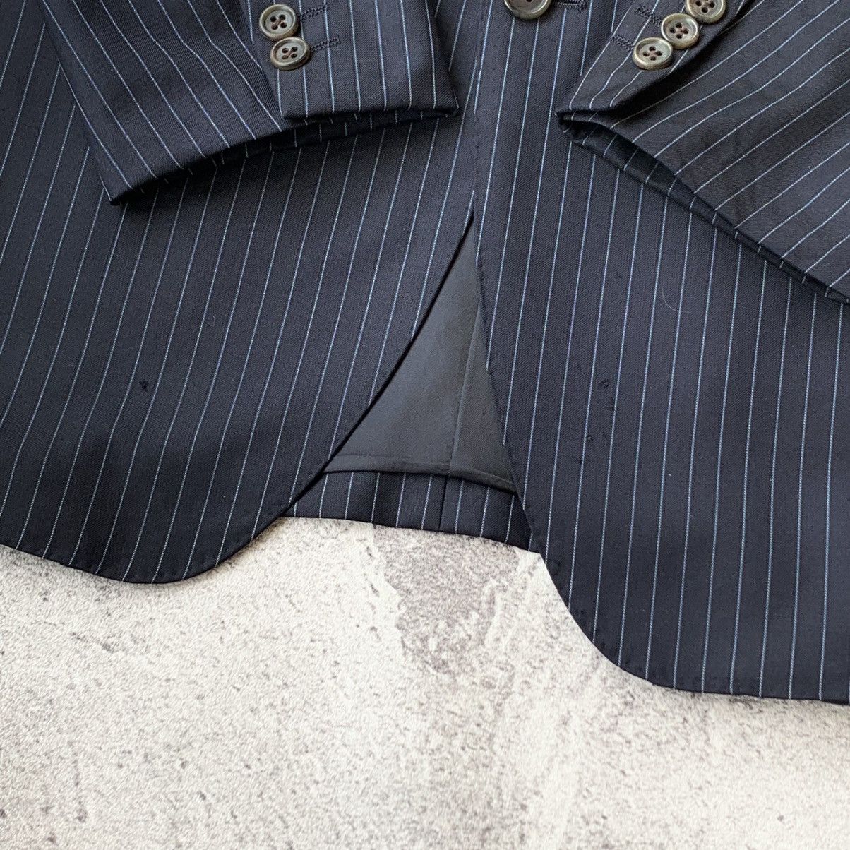 Loro Piana Loro Piana Navy Tailored Blazer Size 38L - 9 Thumbnail