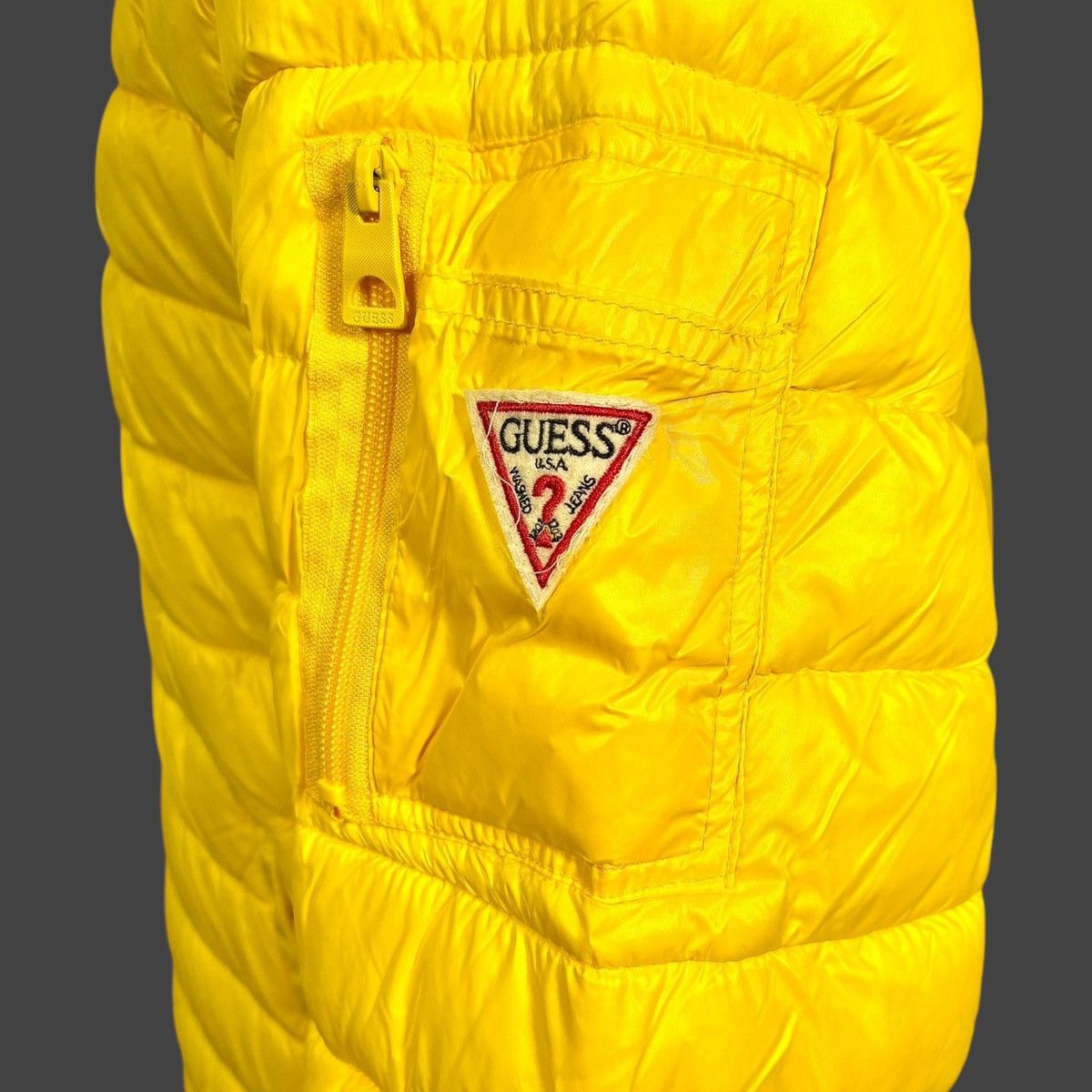Guess Guess Men’s Lightweight Yellow Quilted Puffer Jacket Sz XL Size US XL / EU 56 / 4 - 6 Thumbnail