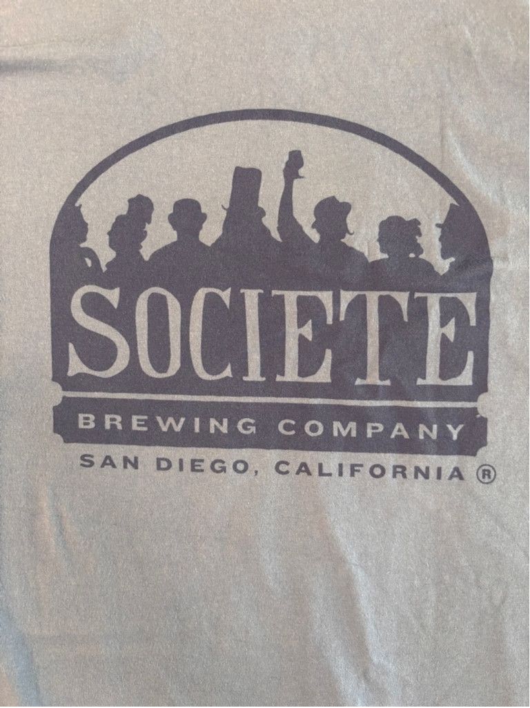 Hanes Men's Hanes T-shirt XL Blue Societe Brewing Company Size US XL / EU 56 / 4 - 1 Thumbnail